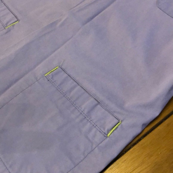 Med Couture EX Flex scrub top lavender lime small - Picture 3 of 5